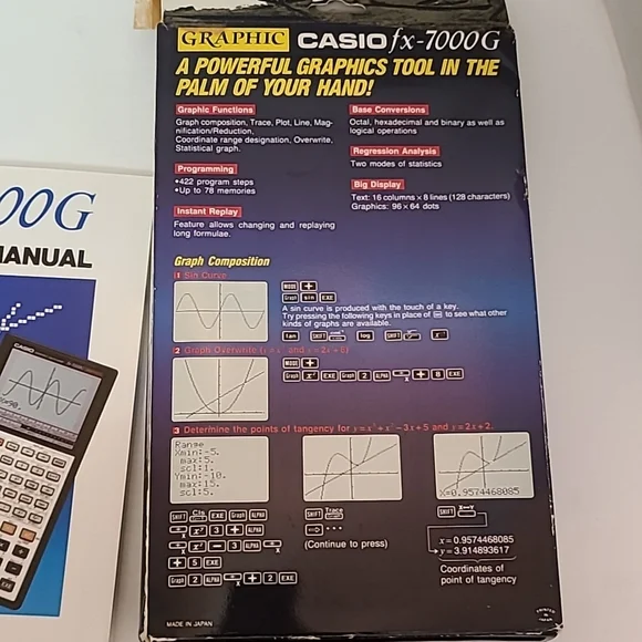 Casio fx-7000G Graphic Scientific Computer Vintage 1986